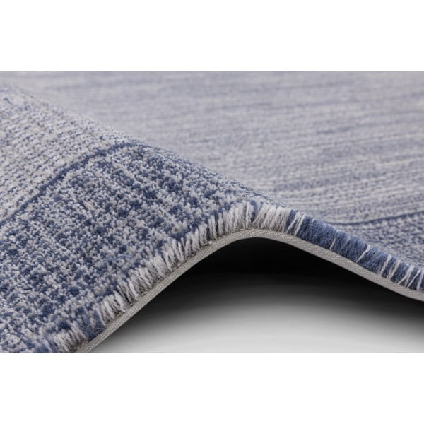Sötétkék gyapjú szőnyeg 200x300 cm Linea – Agnella-image-2
