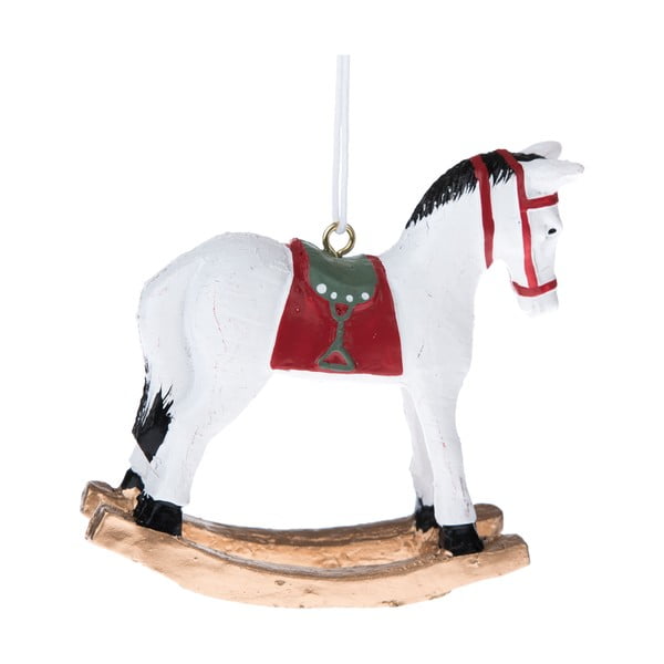 Fehér ló formájú függő dekoráció - Dakls