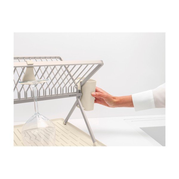 Bézs fém kétszintes edényszárító 42x51 cm – Brabantia-image-2