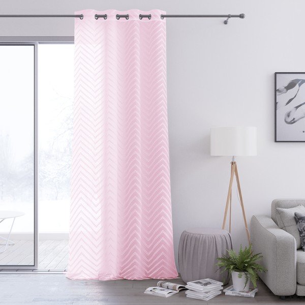 Molisa Eyelets rózsaszín függöny, 140 x 250 cm - AmeliaHome-image-2