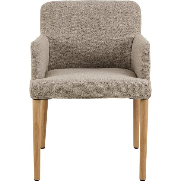 Bézs kárpitozott karfás étkezőfotel Zoe – Actona-image-3