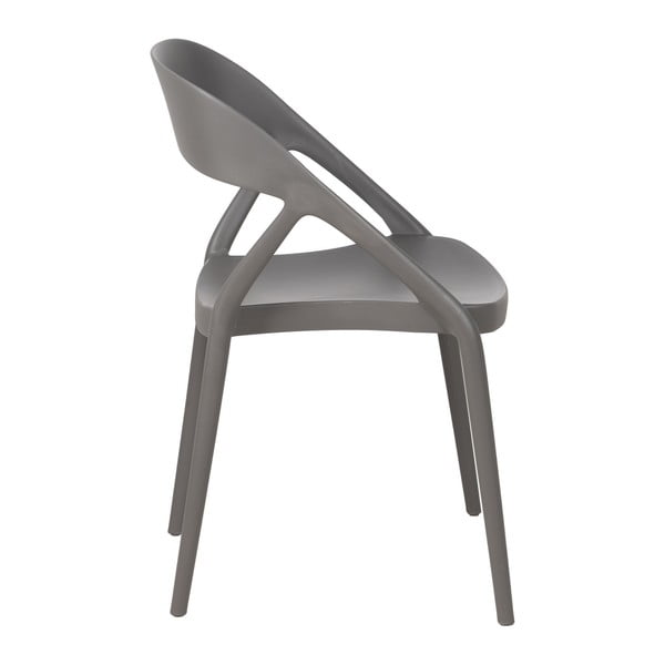 Szürke műanyag étkezőszék szett 2 db-os – Ixia-image-4