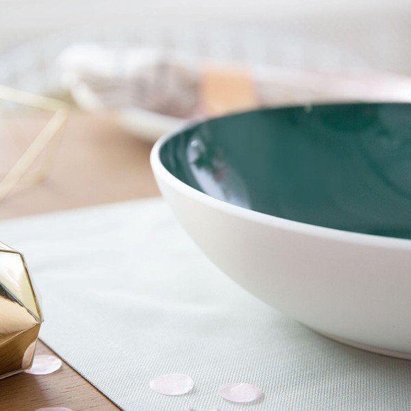 Uni fehér-zöld porcelán szervírozó tál, ⌀ 26 cm - Villeroy & Boch-image-3