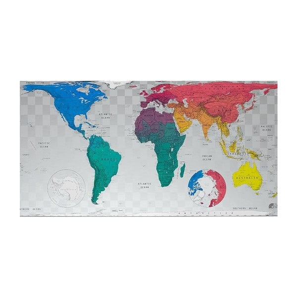 Future World Map világtérkép áttetsző borítással, 101 x 58 cm - The Future Mapping Company