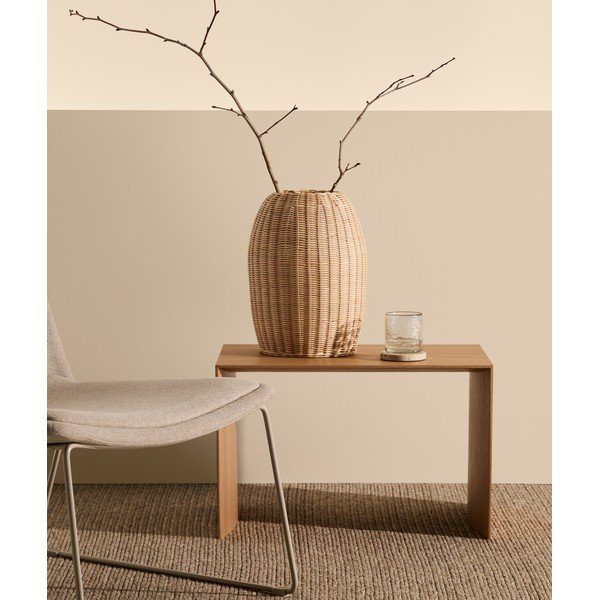 Natúr színű rattan váza (magasság 40 cm) Zilna – Kave Home-image-2