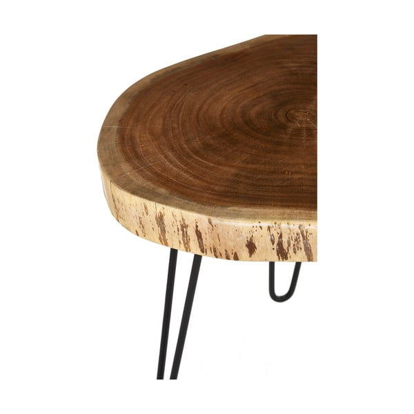 Tárolóasztal akácfa asztallappal 46x48 cm Nandri – Premier Housewares-image-4