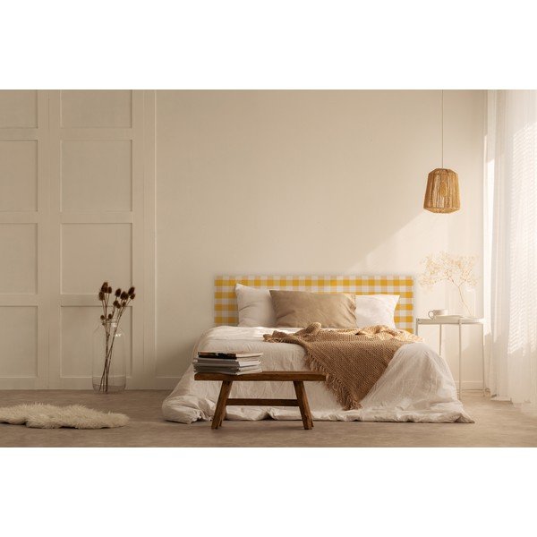 Sárga kárpitozott ágytámla 165x52 cm Billie – Really Nice Things-image-2