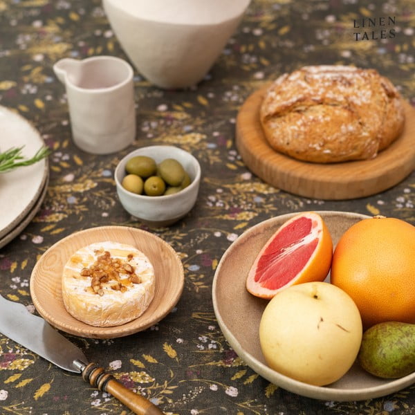 Len asztalterítő 140x200 cm Woodland – Linen Tales-image-2