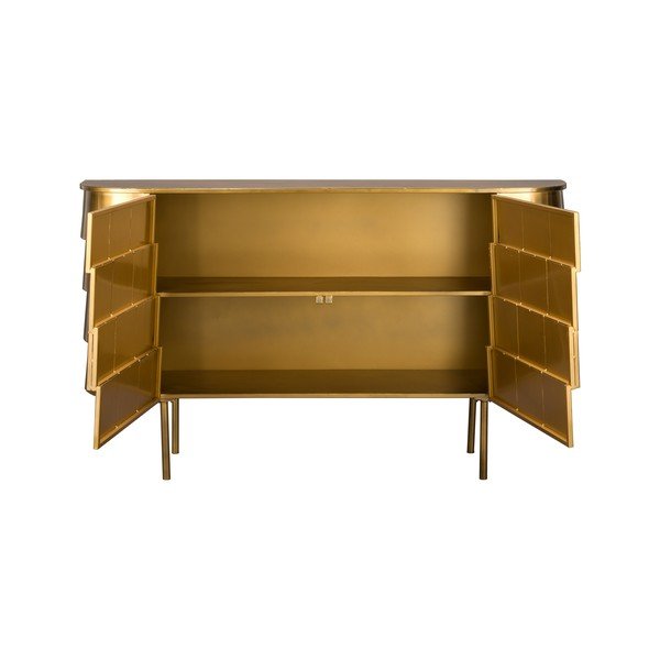 Aranyszínű fém komód 117x70x26 cm Hanna – Dutchbone-image-3