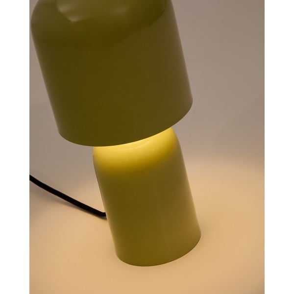Zöld asztali lámpa fém búrával (magasság 28 cm) Monze – Kave Home-image-3