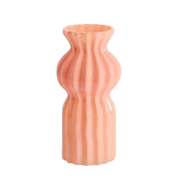 Rózsaszín üveg váza (magasság 28 cm) Terento – Light & Living