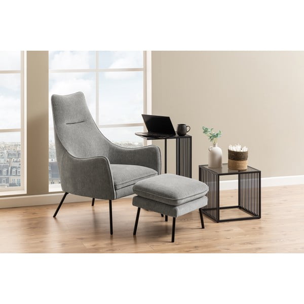 Fém tárolóasztal 43x35 cm Strington – Actona-image-2