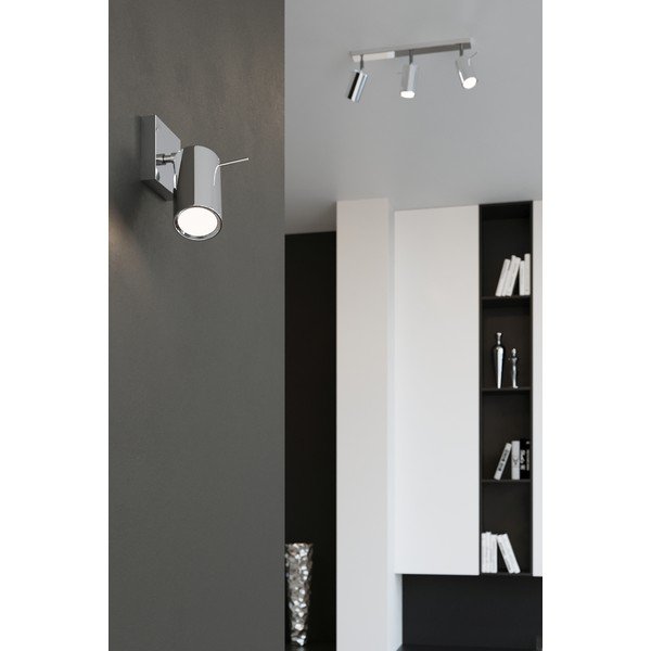 Ezüstszínű fém spotlámpa 6x30 cm Etna – Sollux-image-4