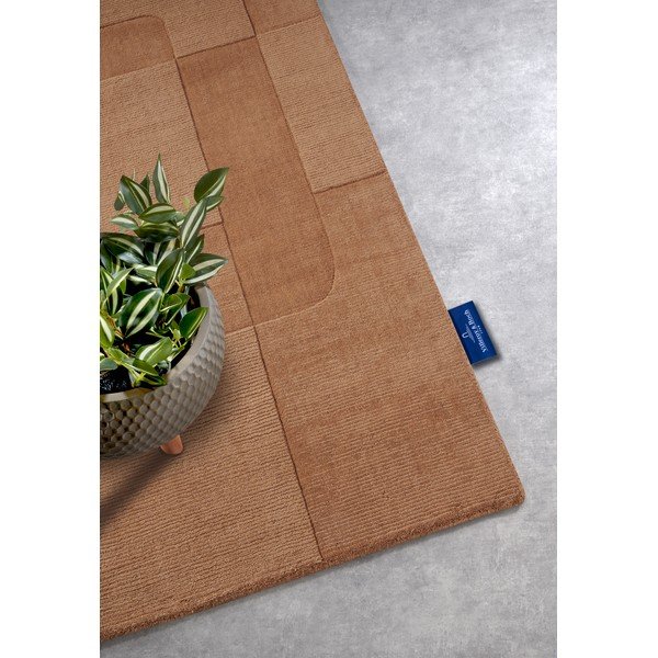 Barna kézi szövésű gyapjú futószőnyeg 80x250 cm Charlotte – Villeroy&Boch-image-2