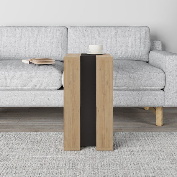 Tárolóasztal tölgyfa dekorral 40x30 cm Macha – Marckeric-image-1