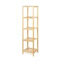 Natúr színű bambusz fürdőszobai polcos állvány 37x140 cm Skaren – Bonami Essentials