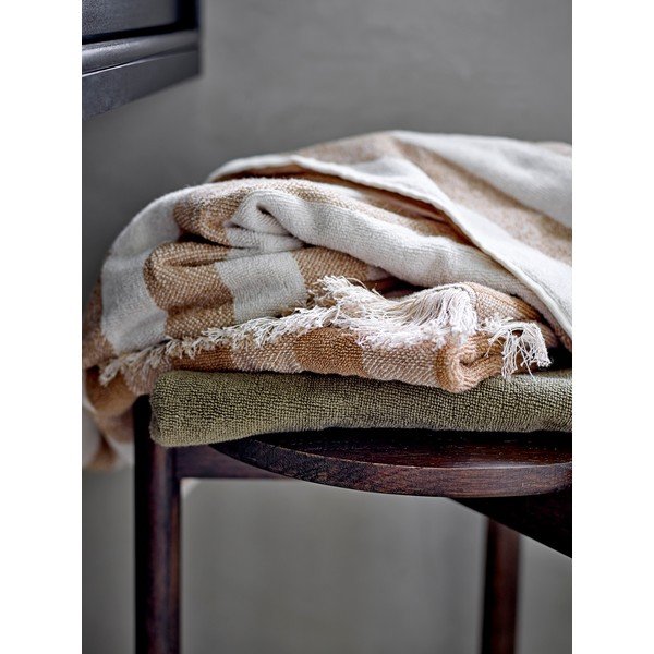 Barna-bézs pamut törölköző 50x100 cm Elaia – Bloomingville-image-4