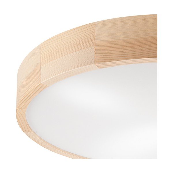 Világosbarna mennyezeti lámpa üveg búrával ø 58 cm Eveline – LAMKUR-image-3