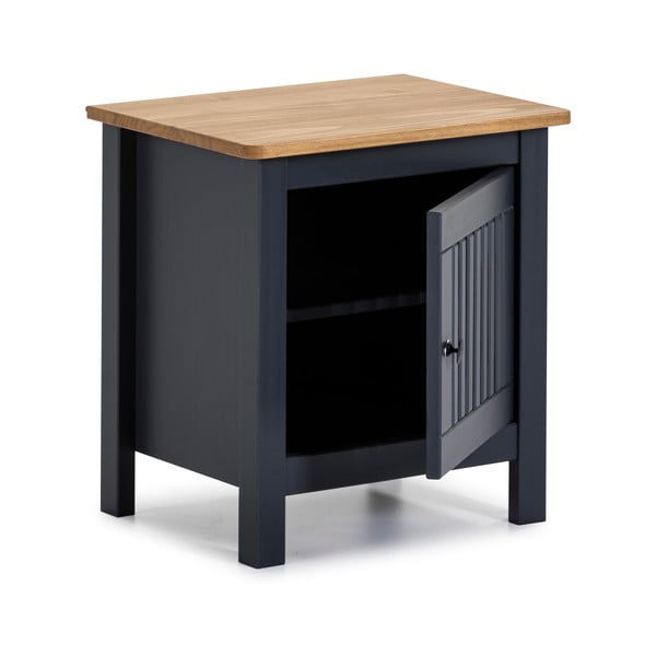 Bruna szürke fa éjjeliszekrény - Marckeric-image-4