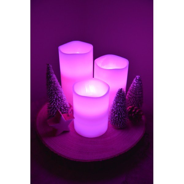 LED gyertya szett 3 db-os (magasság 10 cm) – Hilight-image-4