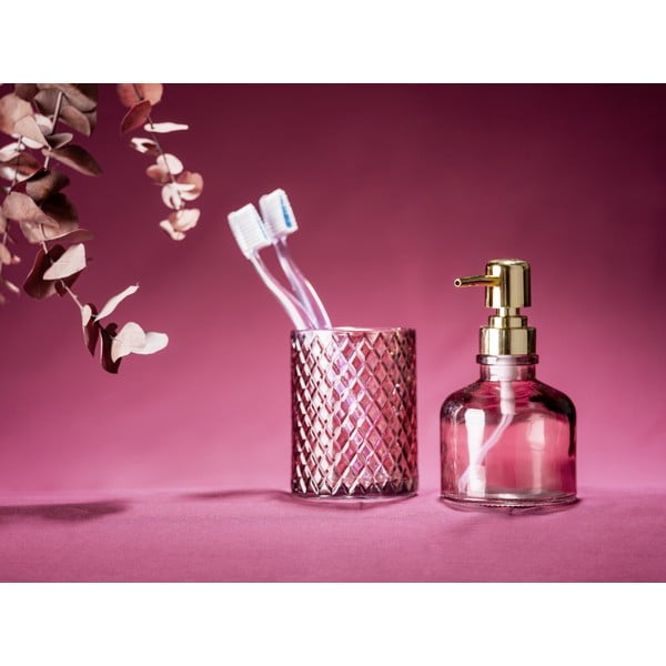 Sötét rózsaszín üveg szappanadagoló 200 ml Atessa – Wenko-image-4