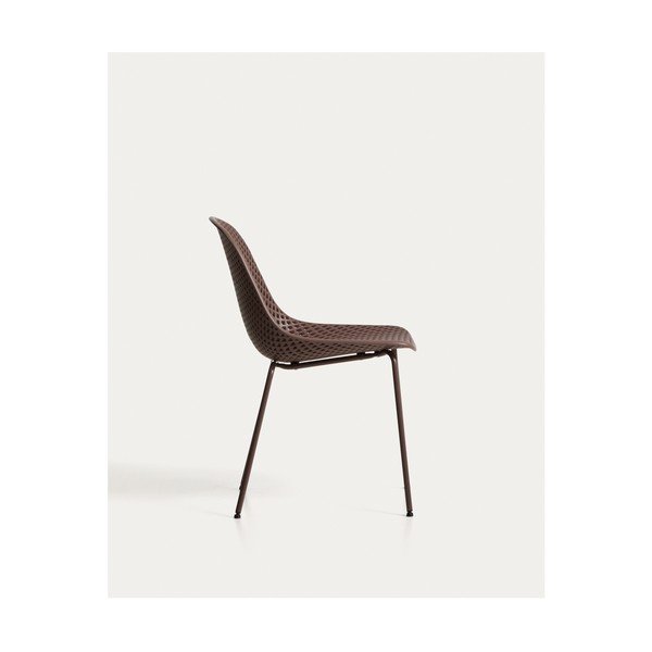 Barna fém kerti szék Quinby – Kave Home-image-4