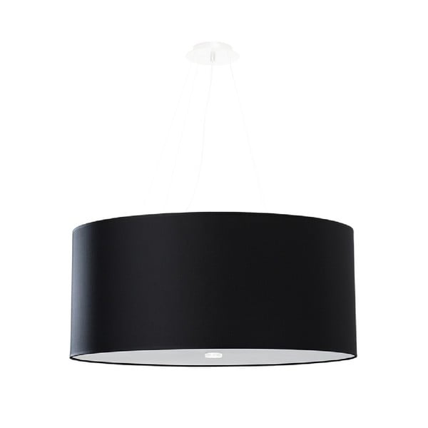 Fekete függőlámpa üveg búrával ø 60 cm Volta - Nice Lamps
