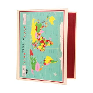 World Map mappa, 32 x 26 cm - Rex London