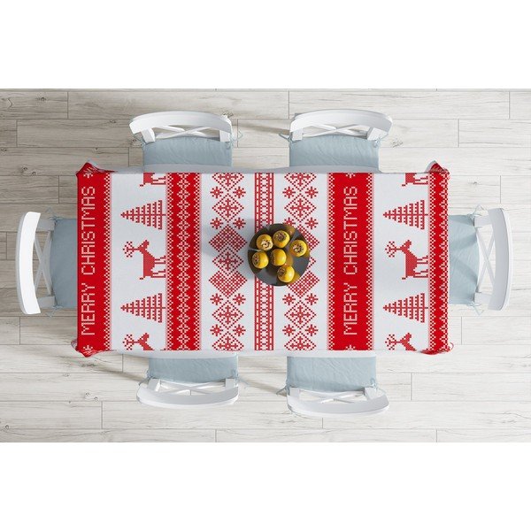 Nordic Knit karácsonyi pamutkeverék asztalterítő, 140 x 180 cm - Minimalist Cushion Covers-image-1