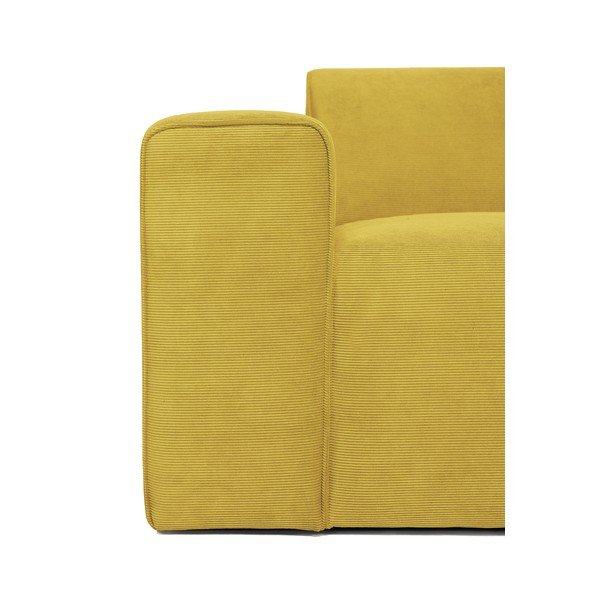 Sting sárga kordbársony kanapé modul, bal oldali - Scandic-image-4