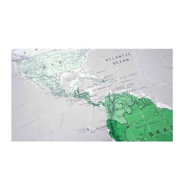 Future Map zöld mágneses világtérkép, 101 x 58 cm - The Future Mapping Company-image-2