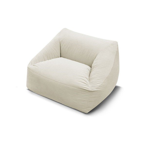 Bézs kordbársony babzsákfotel Lilibet – Bobochic Paris-image-3