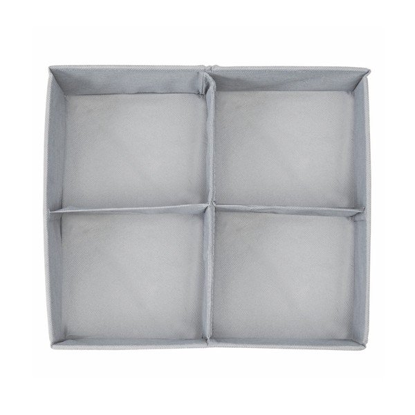 Aldo négyrekeszes szürke tároló, 30,5 x 35,5 cm - InterDesign-image-3