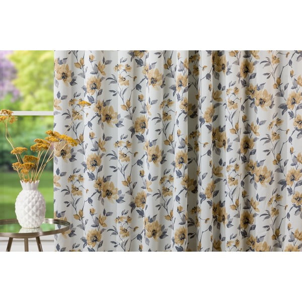 Sárga-krémszínű függöny 210x245 cm Cefalu – Mendola Fabrics-image-3