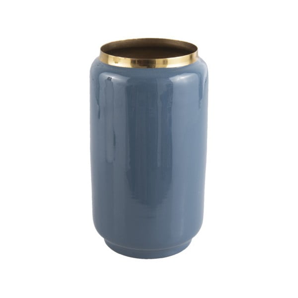 Flare kék váza aranyszínű részletekkel, magasság 25 cm - PT LIVING
