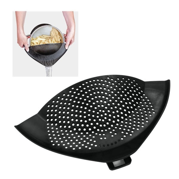 Clip On tésztaszűrő edényre, 28 x 13 cm - Metaltex-image-1