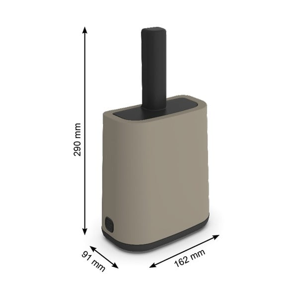 Lapát tartóval 9x16 cm Biala - Rotho-image-2
