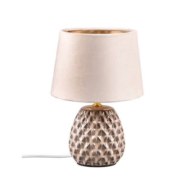 Bézs asztali lámpa (magasság 27 cm) Ariana – Trio
