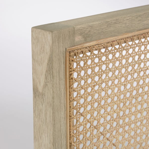 Natúr színű rattan ágytámla 163x65 cm - Kave Home-image-1