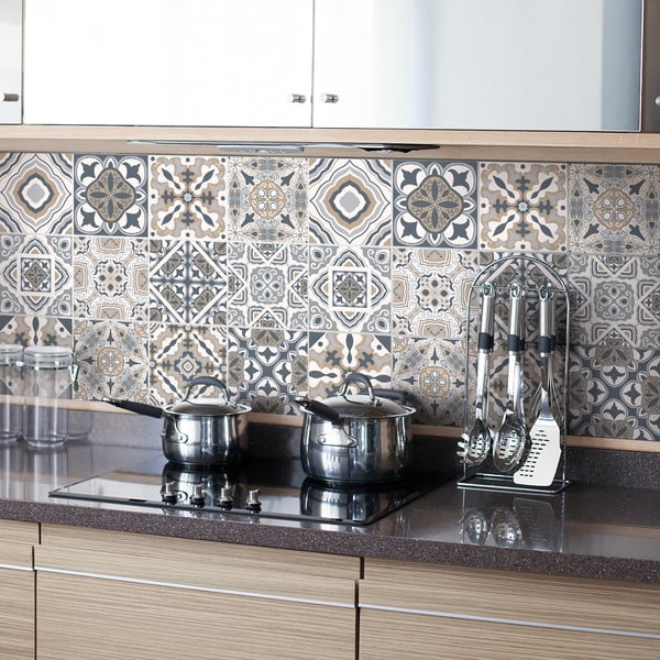 Giacomo 24 db-os dekor falmatrica szett, 15 x 15 cm - Ambiance-image-2