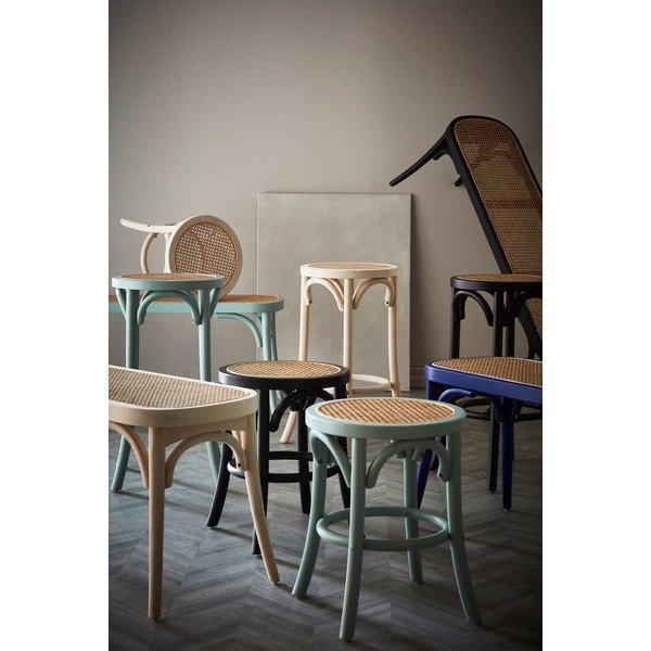Fekete rattan ülőke Koster – Jotex-image-2