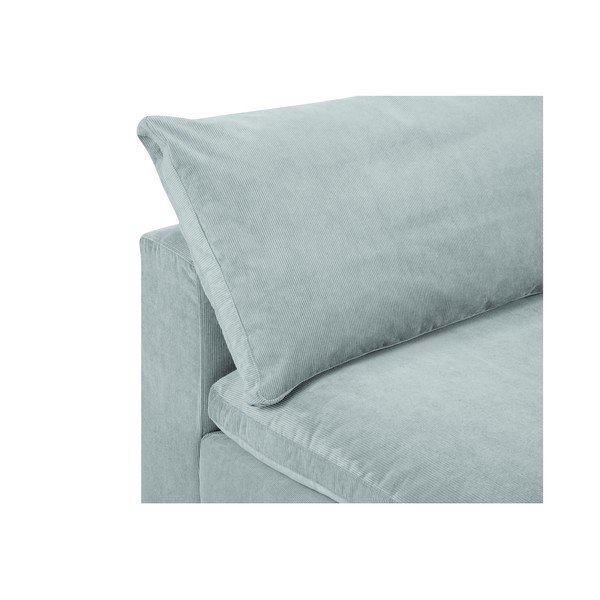 Galaxy világoskék sarokrész moduláris kordbársony kanapéhoz, jobb oldali - Windsor & Co Sofas-image-1