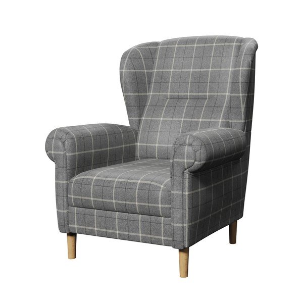 Szürke füles fotel Swan – Ropez-image-2