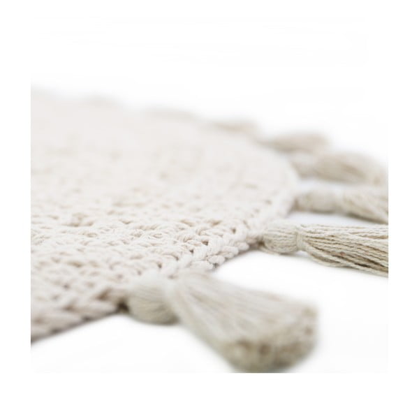Krémszínű gyerek szőnyeg ø 120 cm Nila Ecru – Nattiot-image-4