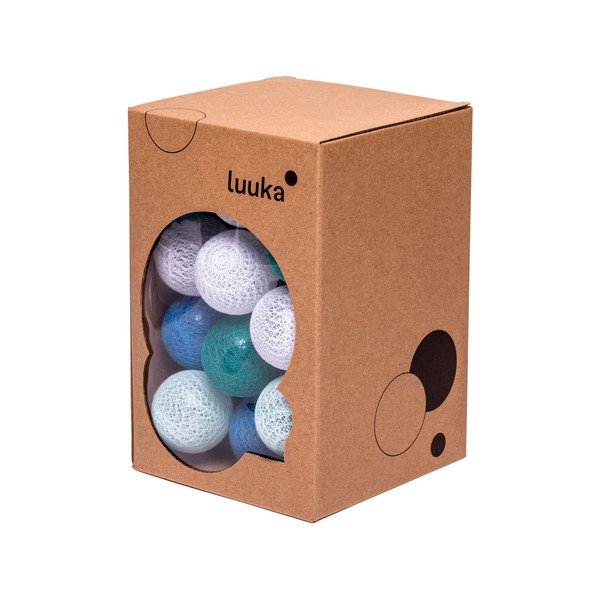 Türkiz LED fényfüzér 30 gömbbel - LUKKA-image-3