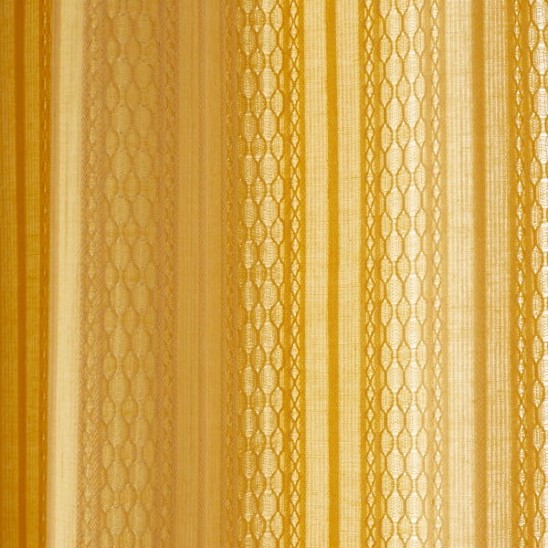 Sárga átlátszó függöny 140x229 cm Zofia Broderie Anglaise – Pineapple Elephant-image-1