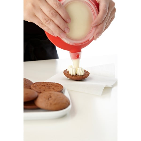 Decomax piros cupcake díszítő 6 fúvókával - Lékué-image-2