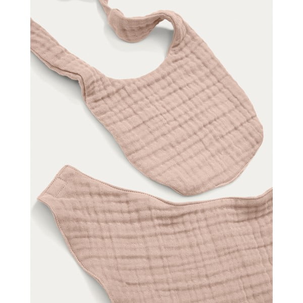 Rózsaszín muszlin előke szett 2 db-os Prune – Kave Home-image-2