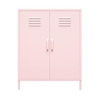 Rózsaszín fém szekrény 80x101 cm Cache - Novogratz