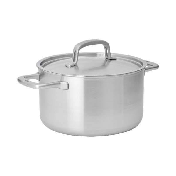 Indukciós tűzhelyhez alkalmas rozsdamentes acél lábas fedővel 5,5 l Lucca 3.0 – FABINI